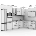 ارتفاع استاندارد کابینت زمینی و دیواری